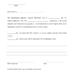 State Department Parental Consent Form
