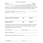 Emergency Consent Form For Minor
