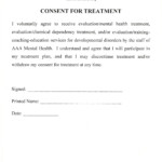 Consent To Treat Medical Form