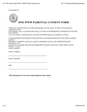 Doe Consent Form