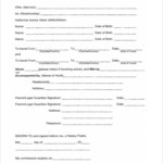 Parental Consent Form For Minor To Work In Texas