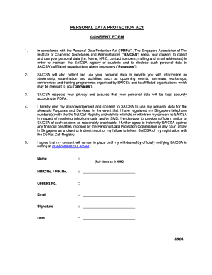Data Protection Consent Form Template