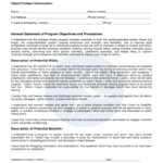 Consent Form For Fitness Training