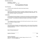 Consent Form For Audio Recording