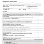 Rite Aid Screening Questionnaire And Consent Form