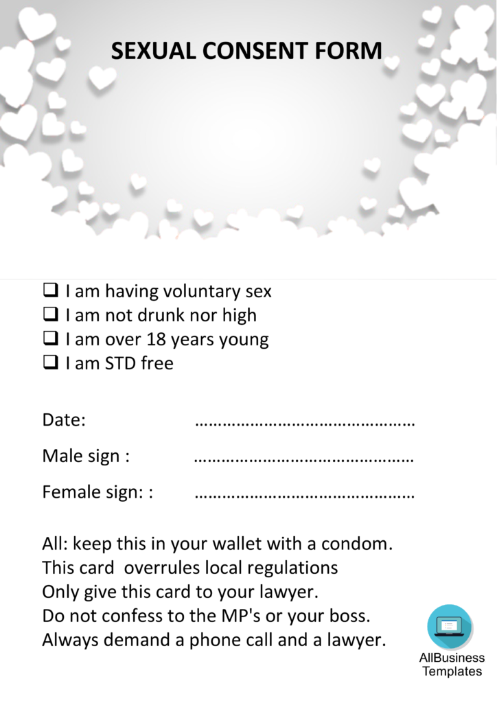 Sexual Consent Form App