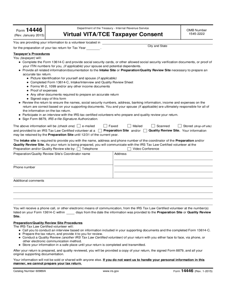 Tax Payer Consent Form