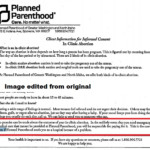 Abortion Consent Form Planned Parenthood